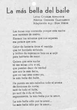 La más bella del baile