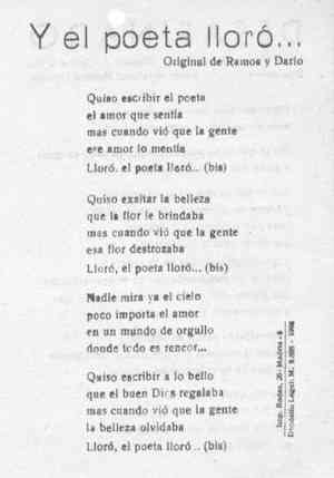 Y el poeta lloró...