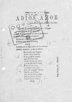 ADIÓS AMOR de 