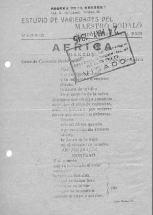 AFRICA DANZÓN