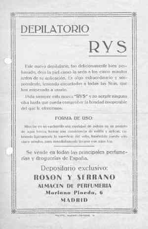 DEPILATORIO RYS