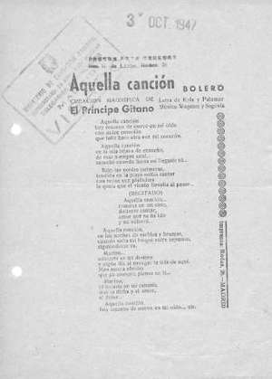 Aquella canción BOLERO