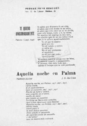 Aquella noche en Palma TANGO-SLOW