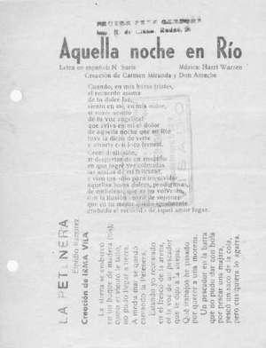 Aquella noche en Río