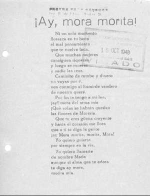¡Ay, mora morita!