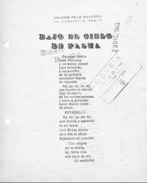 BAJO EL CIELO DE PALMA