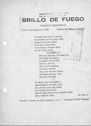 BRILLO DE FUEGO FARRUCA-TANGUILLO