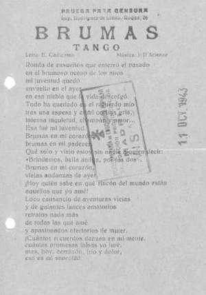 BRUMAS TANGO