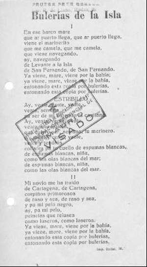 Bulerías de la Isla