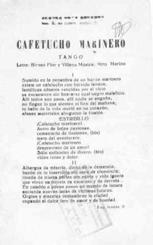 CAFETUCHO MARINERO TANGO