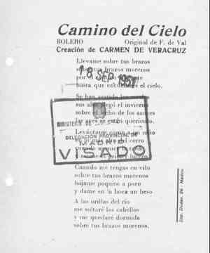 Camino del cielo BOLERO