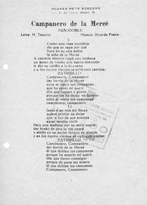 Campanero de la mercé PASODOBLE