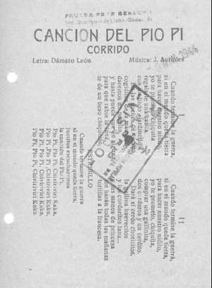 CANCIÓN DEL PÍO PÍ CORRidO
