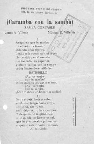 ¡Caramba con la samba! SAMBA COREABLE
