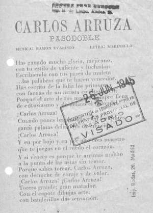 CARLOS ARRUZA PASODOBLE