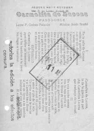 Carmelita de Lucena  PASODOBLE