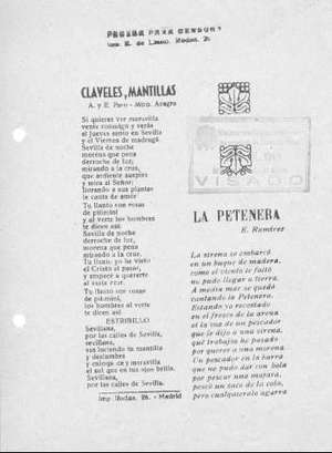 CLAVELES Y MANTILLAS