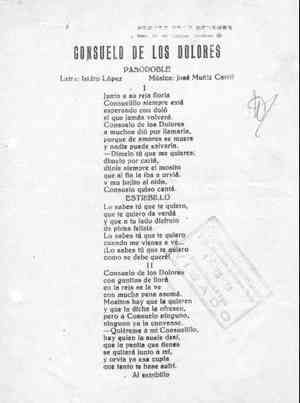 CONSUELO DE LOS DOLORES PASODOBLE