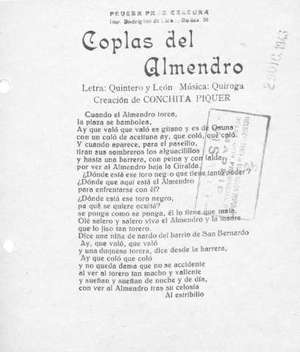 Coplas del Almendro