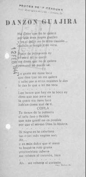 DANZÓN GUAJIRA