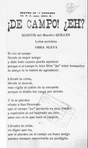¡DE CAMPO! ¿EH?