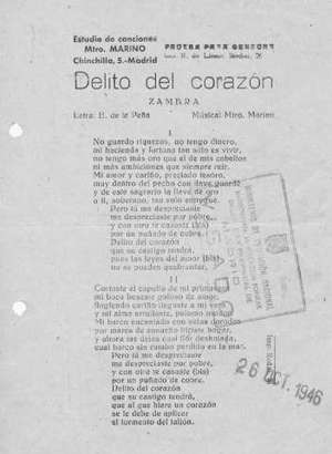Delito del corazón ZAMBRA