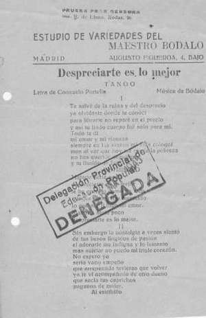 Despreciarte es lo mejor TANGO
