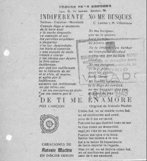 DE TÍ ME ENAMORÉ FOX CANCIÓN