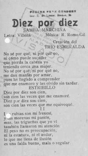 Diez por diez SAMBA MARCHIÑA