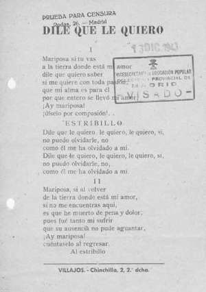 DILE QUE LE QUIERO