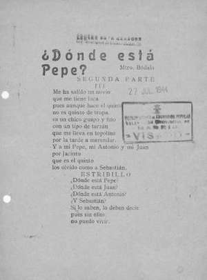 ¿Dónde está Pepe? SEGUNDA PARTE