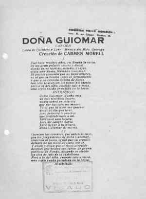 DOÑA GUIOMAR CANCIÓN