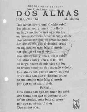DOS ALMAS BOLERO-FOX