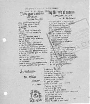 Dos gardenias Bolero