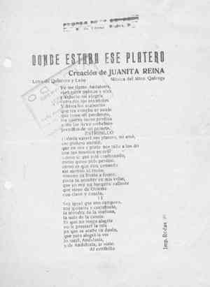 DONDE ESTARÁ ESE PLATERO