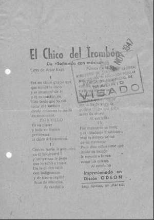 El Chico del Trombón. De 