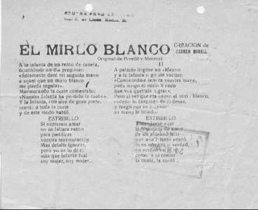 EL MIRLO BLANCO