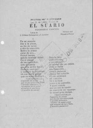 EL SUARIO PASODOBLE-CANCIÓN