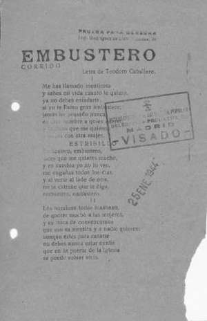 EMBUSTERO CORRidO
