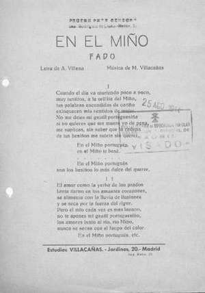 EN EL MIÑO. FADO