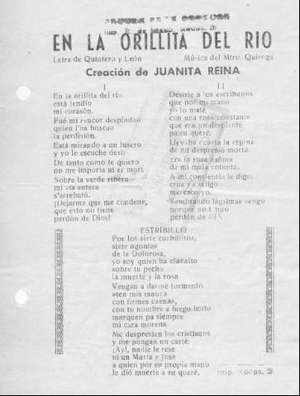 EN LA ORILLITA DEL RÍO