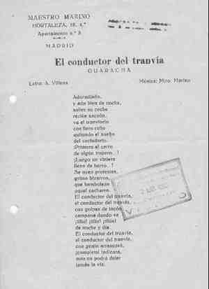 El conductor del tranvía GUARACHA