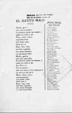 EL GATITO MALO. DUO