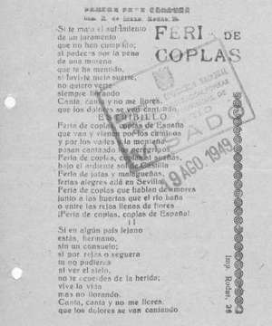 FERIA DE COPLAS
