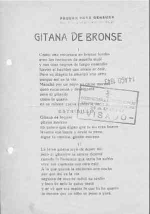 GITANA DE BRONSE