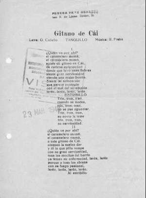 Gitana de Cái TANGUILLO