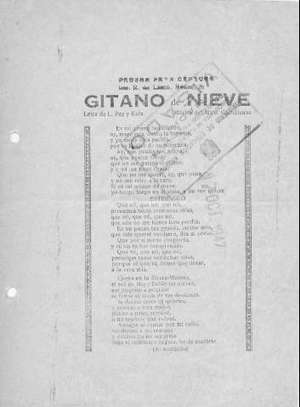 GITANO de NIEVE