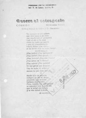 Guerra al estraperlo CORRidO SEGUNDA PARTE