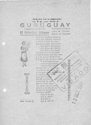 GURUGUAY ZAMBRA GITANA