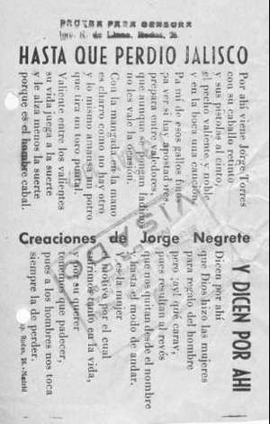 HASTA QUE PERDIÓ JALISCO